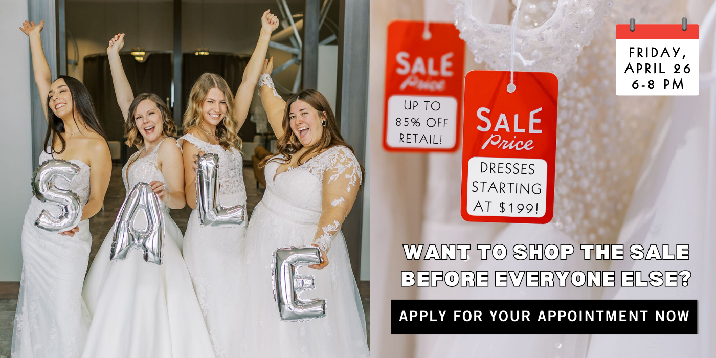 Illinois Budget bride Sample Sale Wedding Dress April 2024